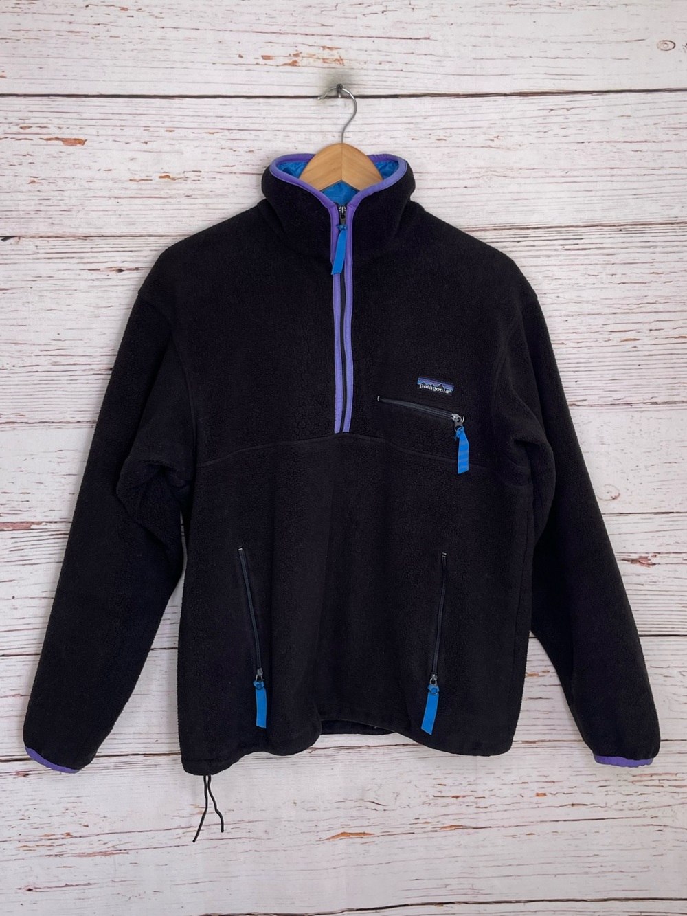 Patagonia vintage glissade 1/2 zip fleece jacket